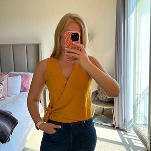 Madewell faux wrap top